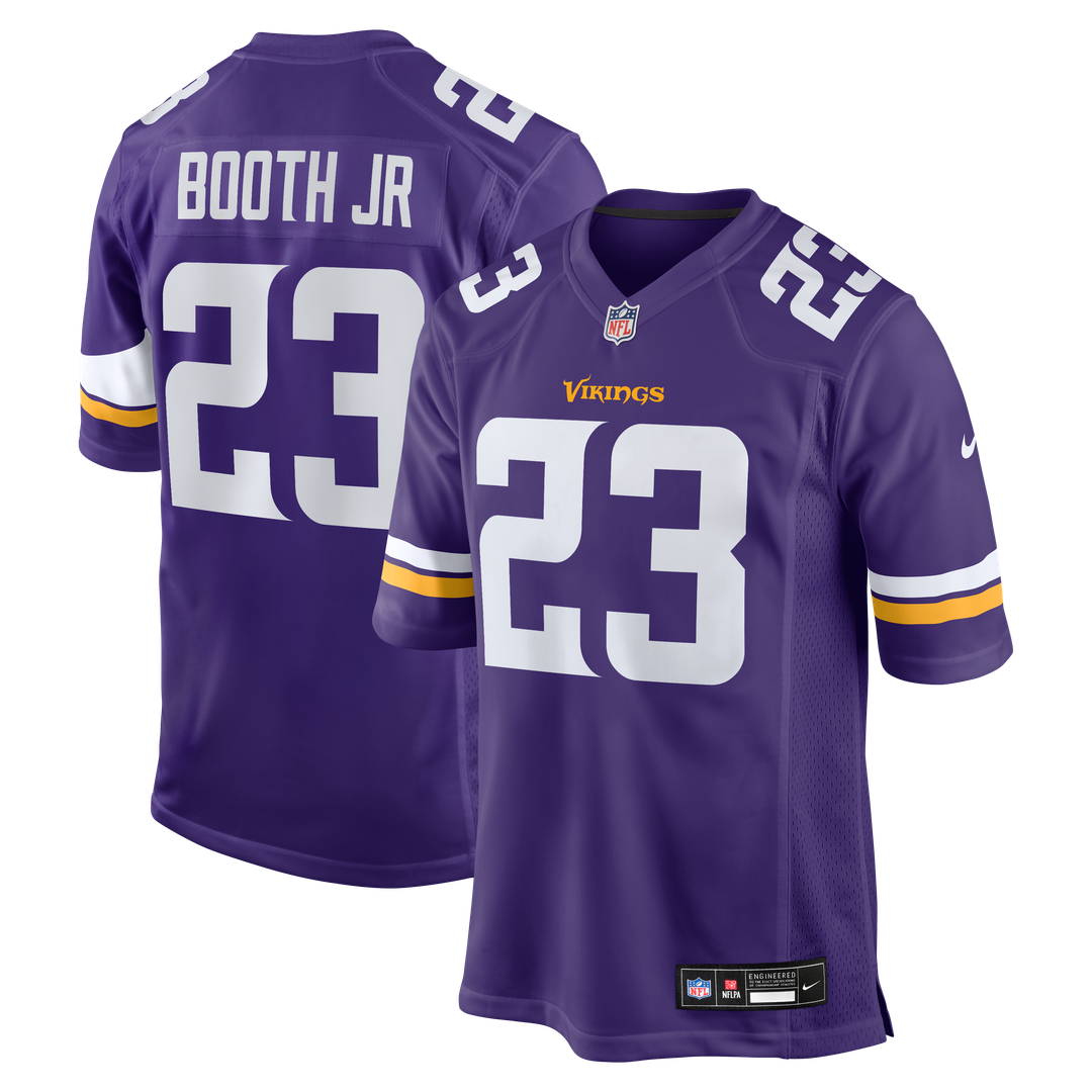 Andrew Booth Jr. Minnesota Vikings Player Game Jersey - Purple