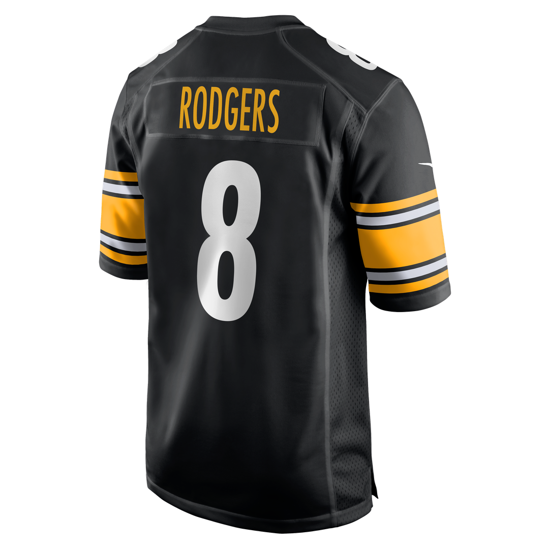 Aaron Rodgers Pittsburgh Steelers Game Jersey - Black