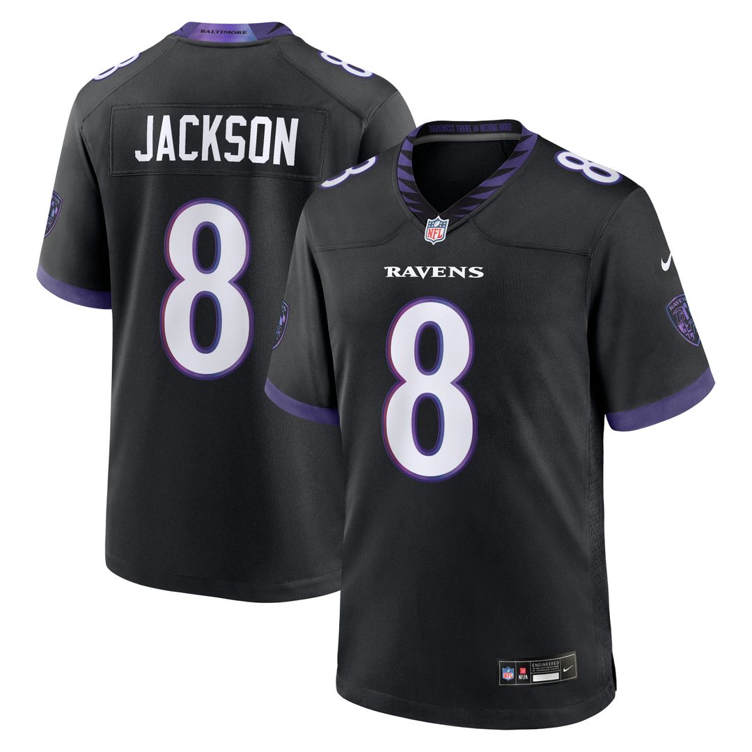 Lamar Jackson Baltimore Ravens Alternate Game Jersey - Purple