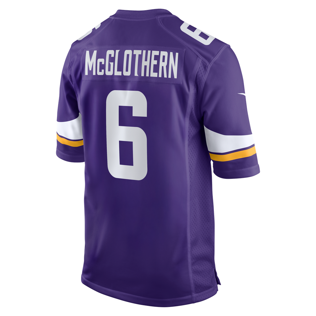 Dwight McGlothern Minnesota Vikings Team Game Jersey - Purple