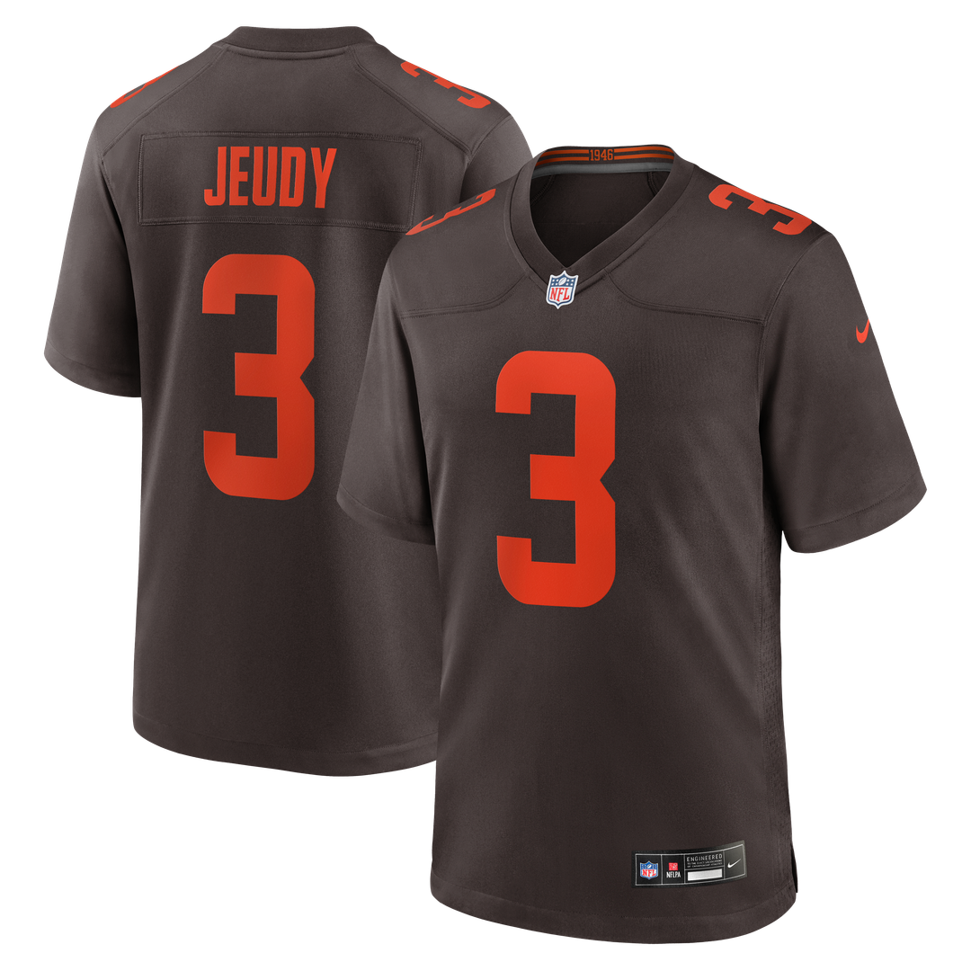 Jerry Jeudy Cleveland Browns Alpha Dawg Game Jersey - Brown