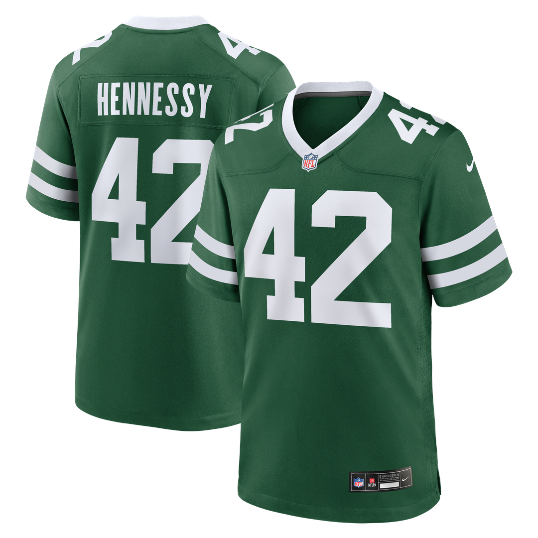 Thomas Hennessy New York Jets Team Game Jersey - Legacy Green