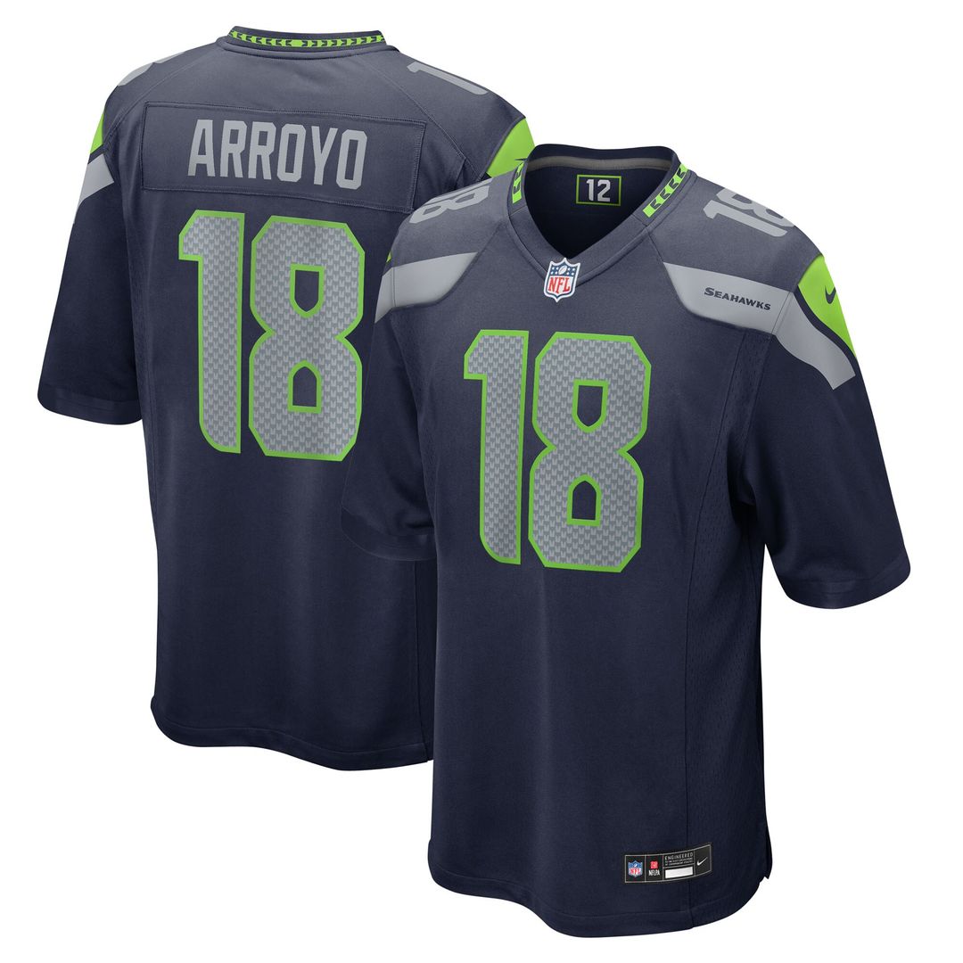 Elijah Arroyo Seattle Seahawks Team Game Jersey - College Navy