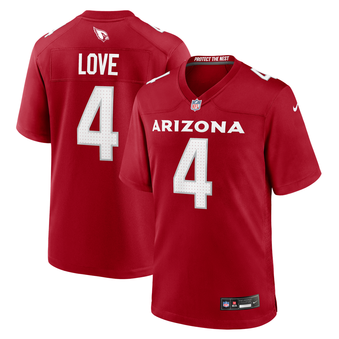 Jeremiyah Love Arizona Cardinals Alternate Game Player Jersey - Black