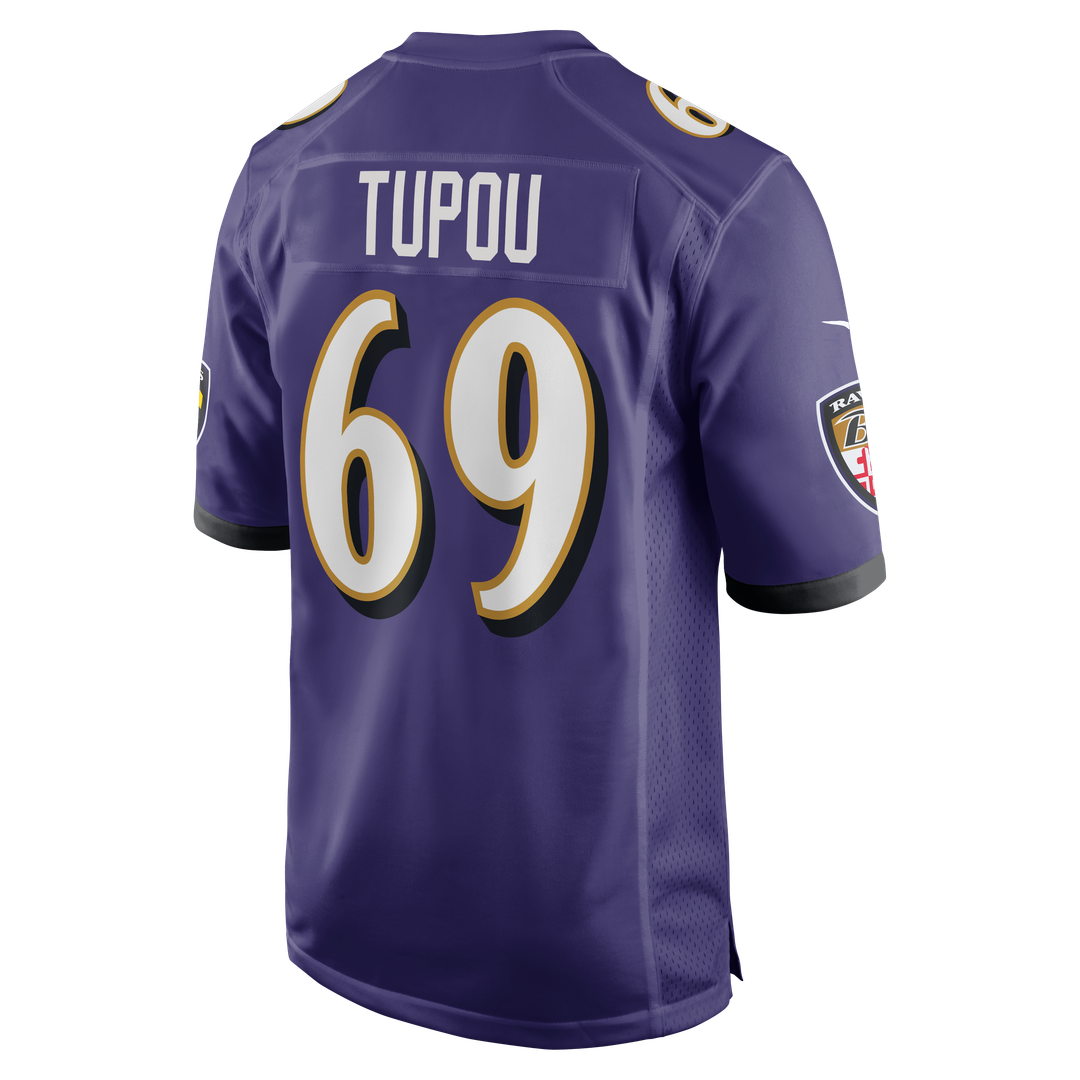 Josh Tupou Baltimore Ravens Team Game Jersey - Purple