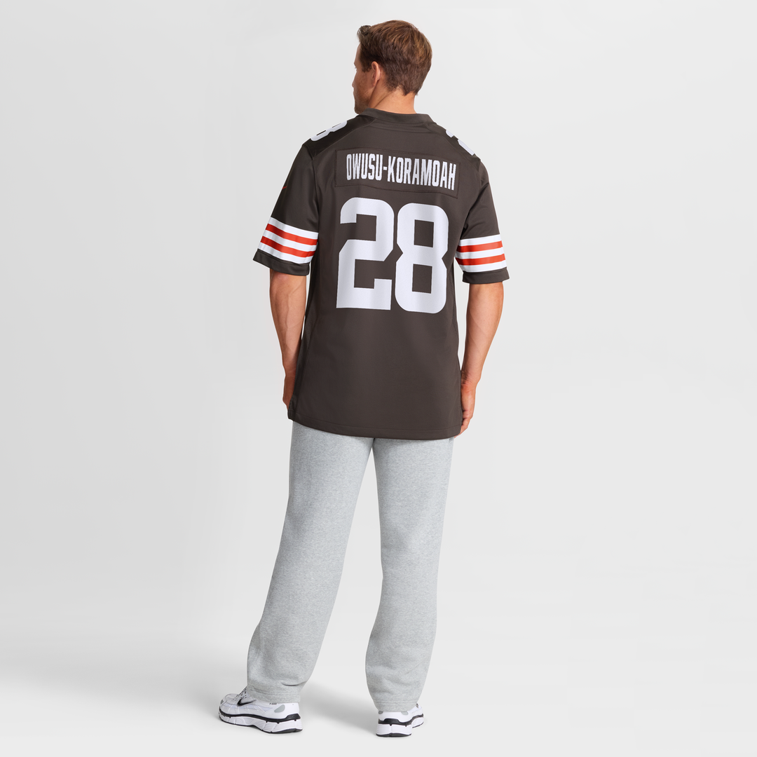 Jeremiah Owusu-Koramoah Cleveland Browns Game Player Jersey - Brown