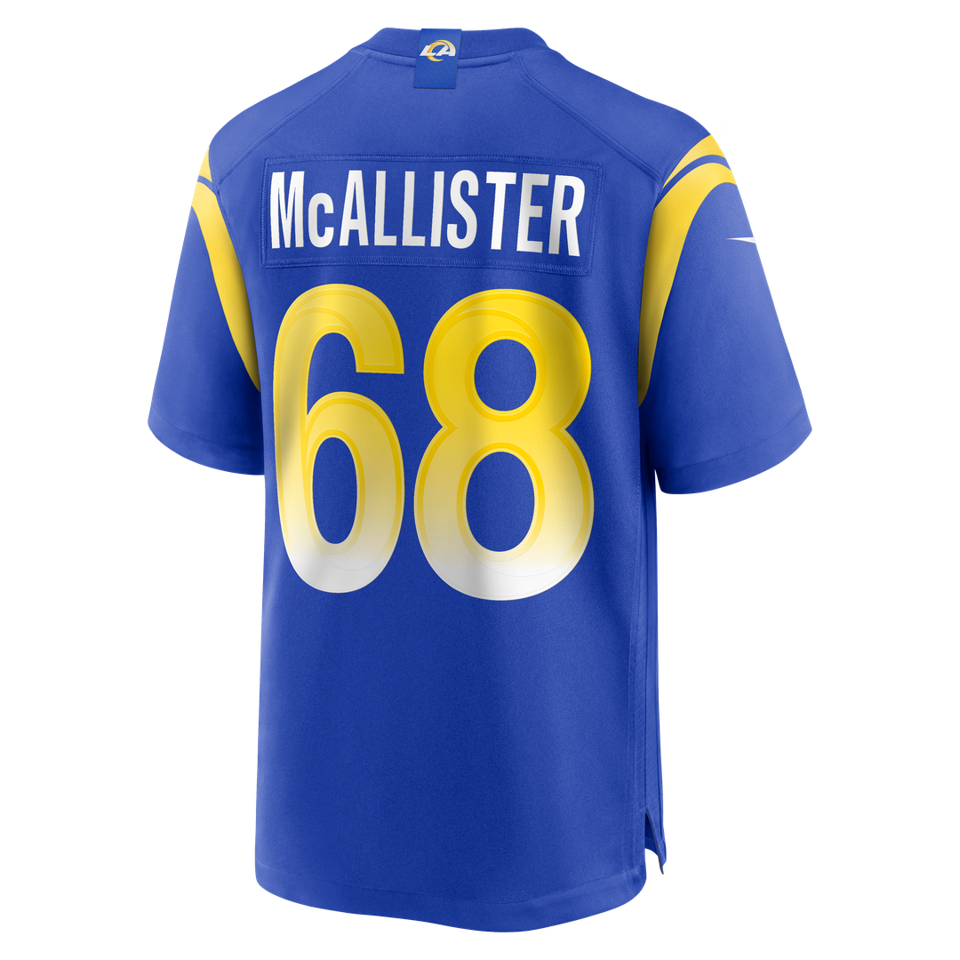Mike McAllister Los Angeles Rams Home Game Jersey - Royal