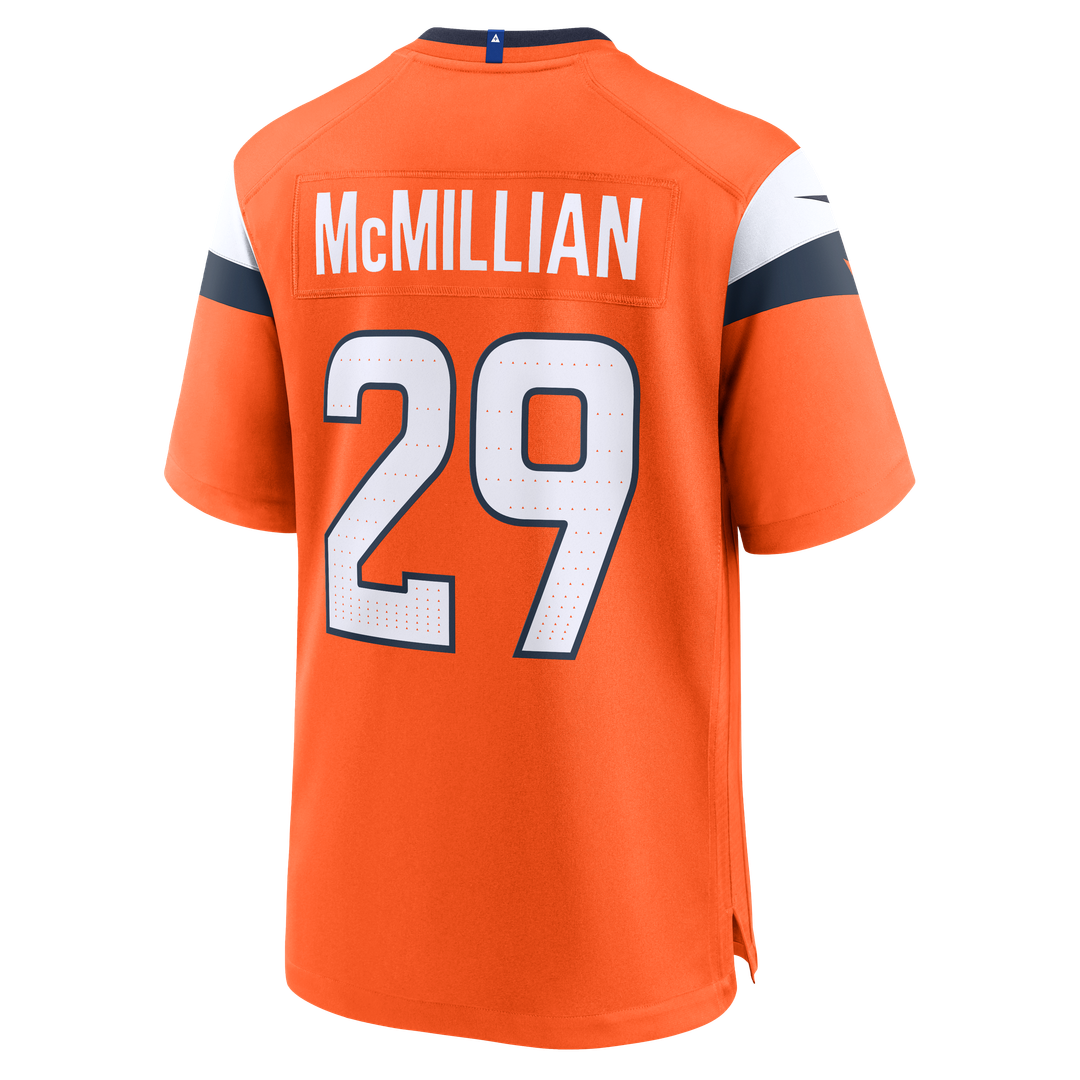 Ja'Quan McMillian Denver Broncos Team Game Jersey - Orange
