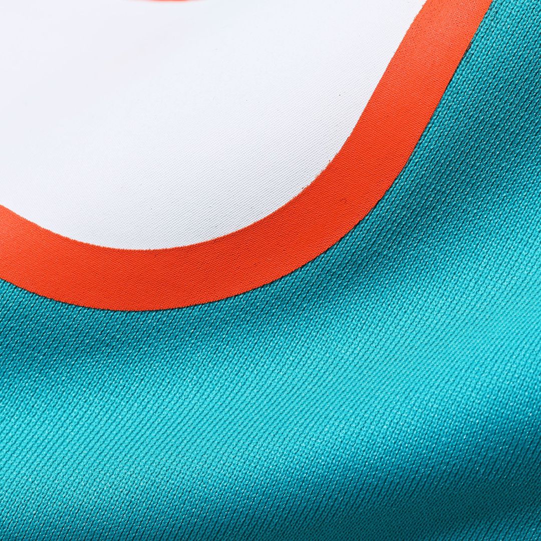 Number 1 Dad Miami Dolphins Game Jersey - Aqua