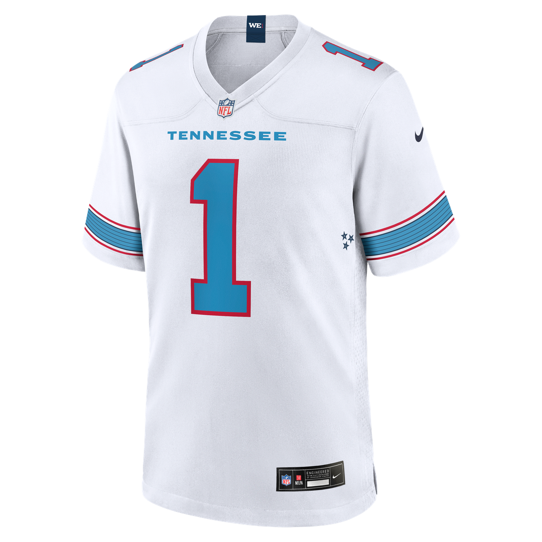 Cameron Ward Tennessee Titans Game Jersey - White