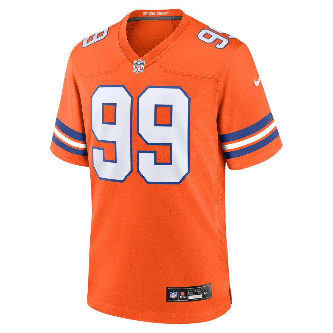 Zach Allen Denver Broncos Alternate Game Jersey - Orange