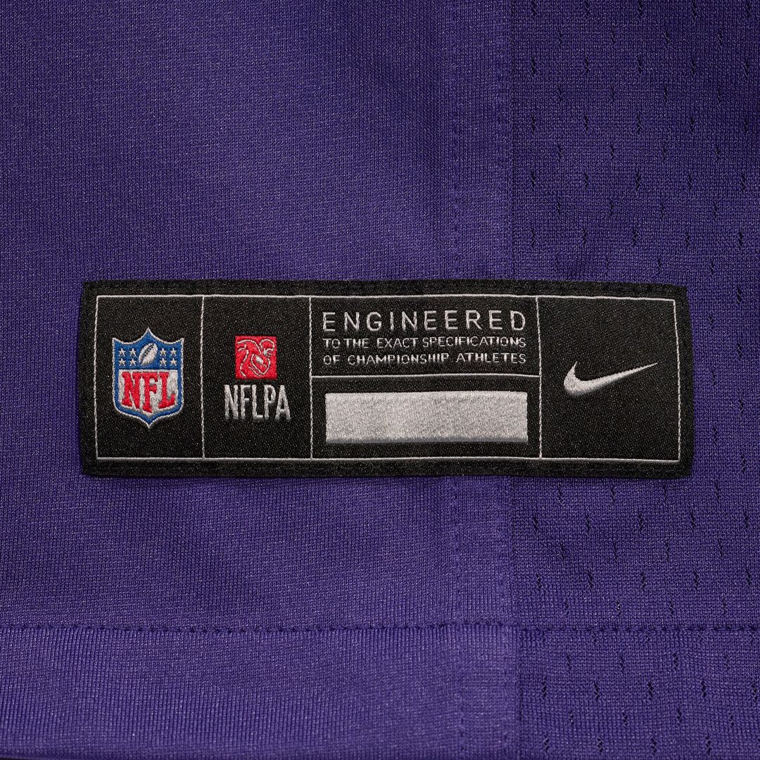 Justice Hill Baltimore Ravens Game Jersey - Purple