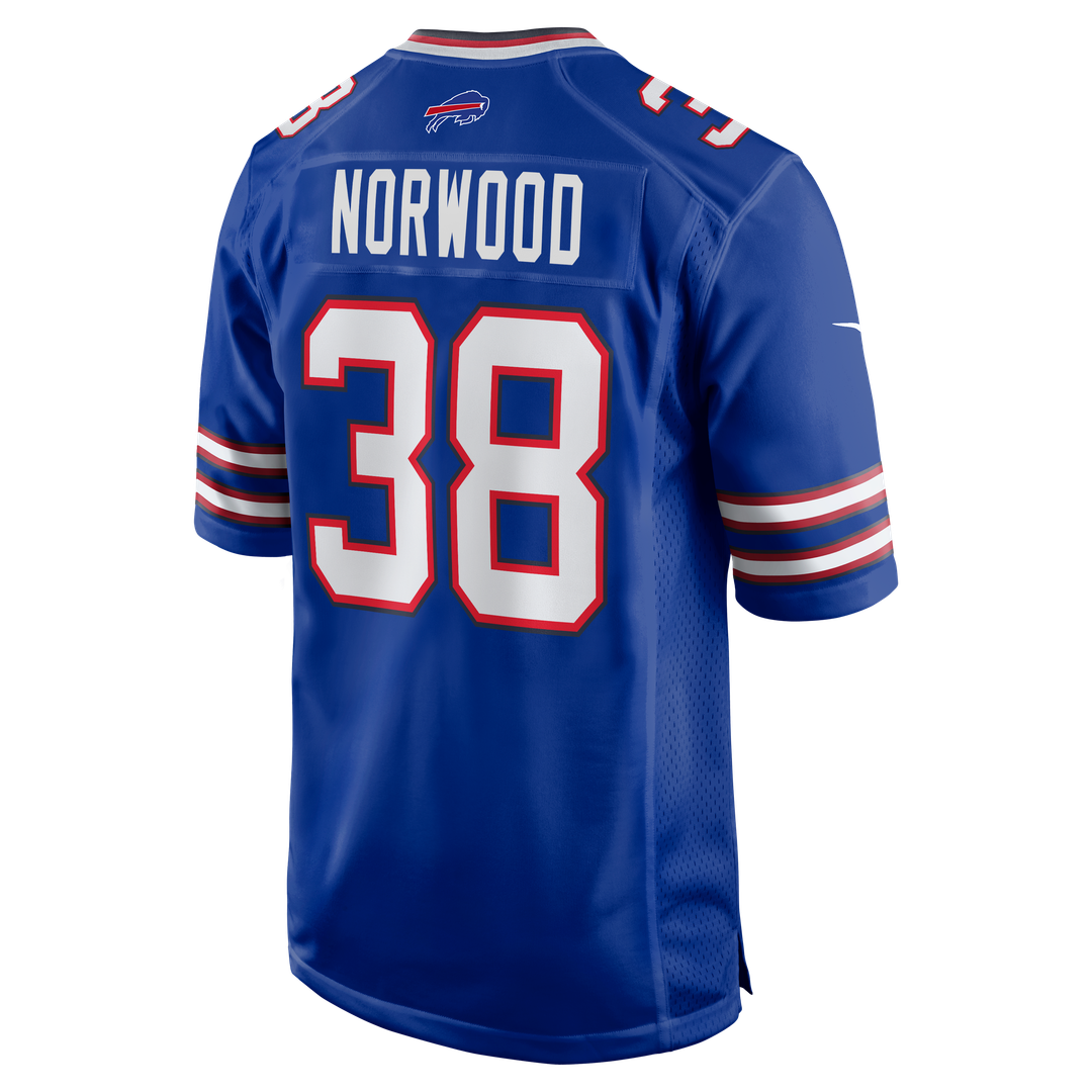 Tre Norwood Buffalo Bills Team Game Jersey - Royal