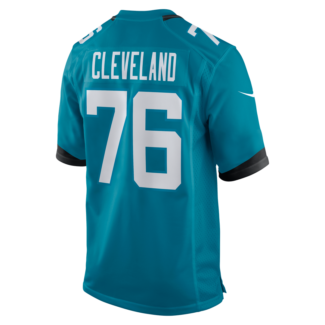 Ezra Cleveland Jacksonville Jaguars Game Jersey - Teal
