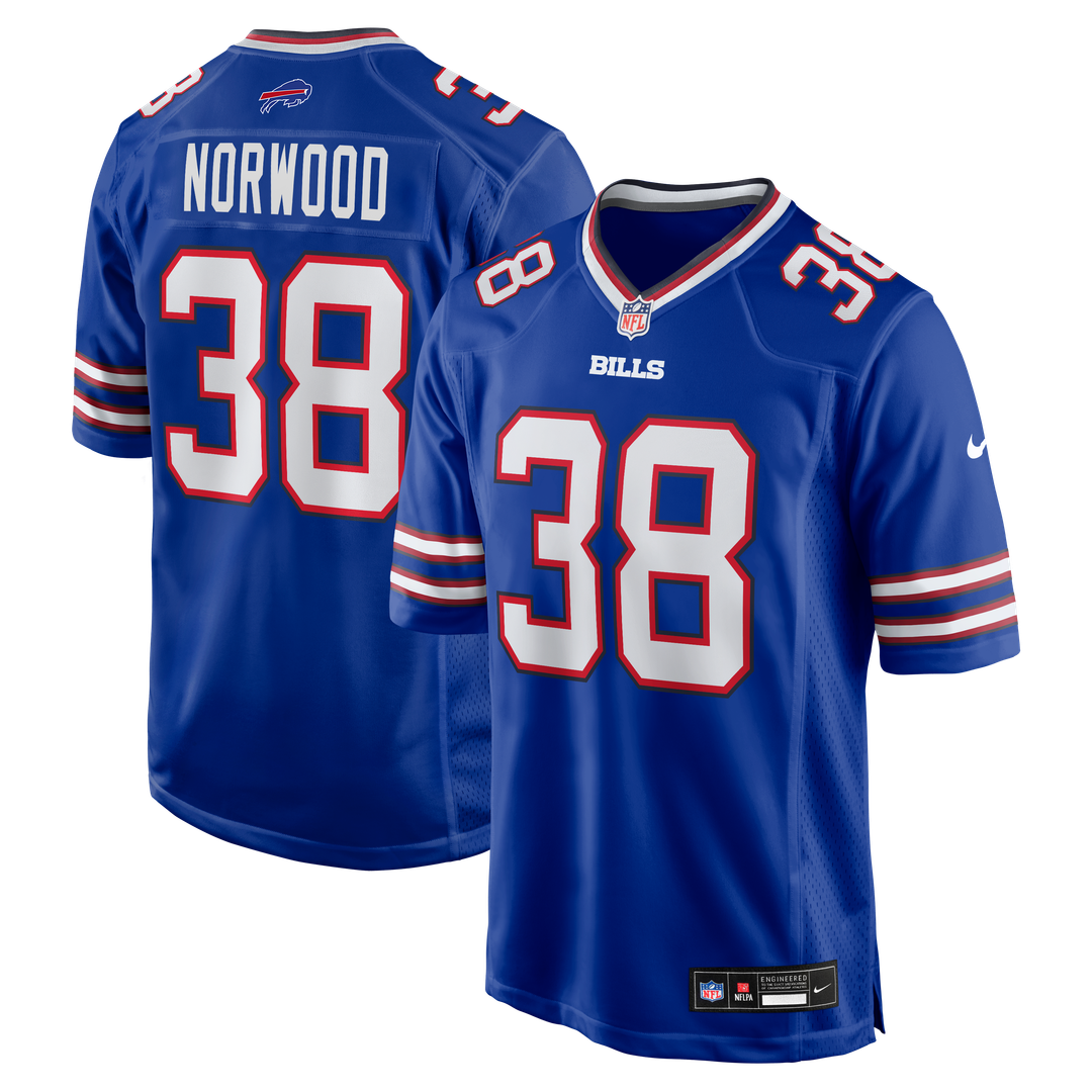 Tre Norwood Buffalo Bills Team Game Jersey - Royal
