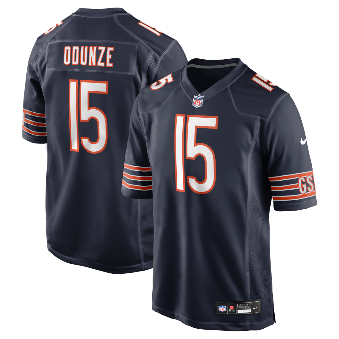 Rome Odunze Chicago Bears Player Game Jersey - Navy