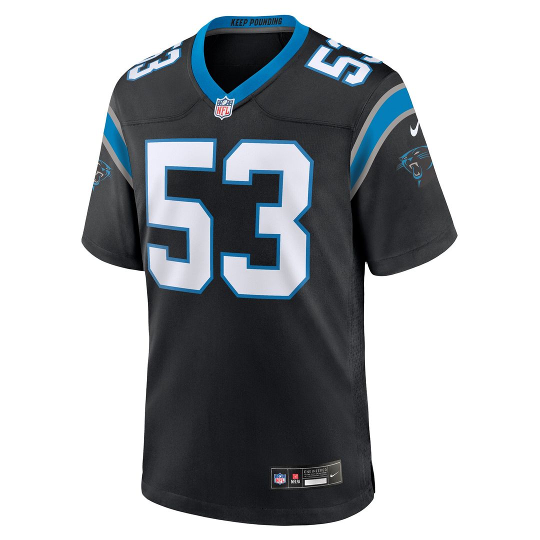 Claudin Cherelus Carolina Panthers Team Game Jersey - Black