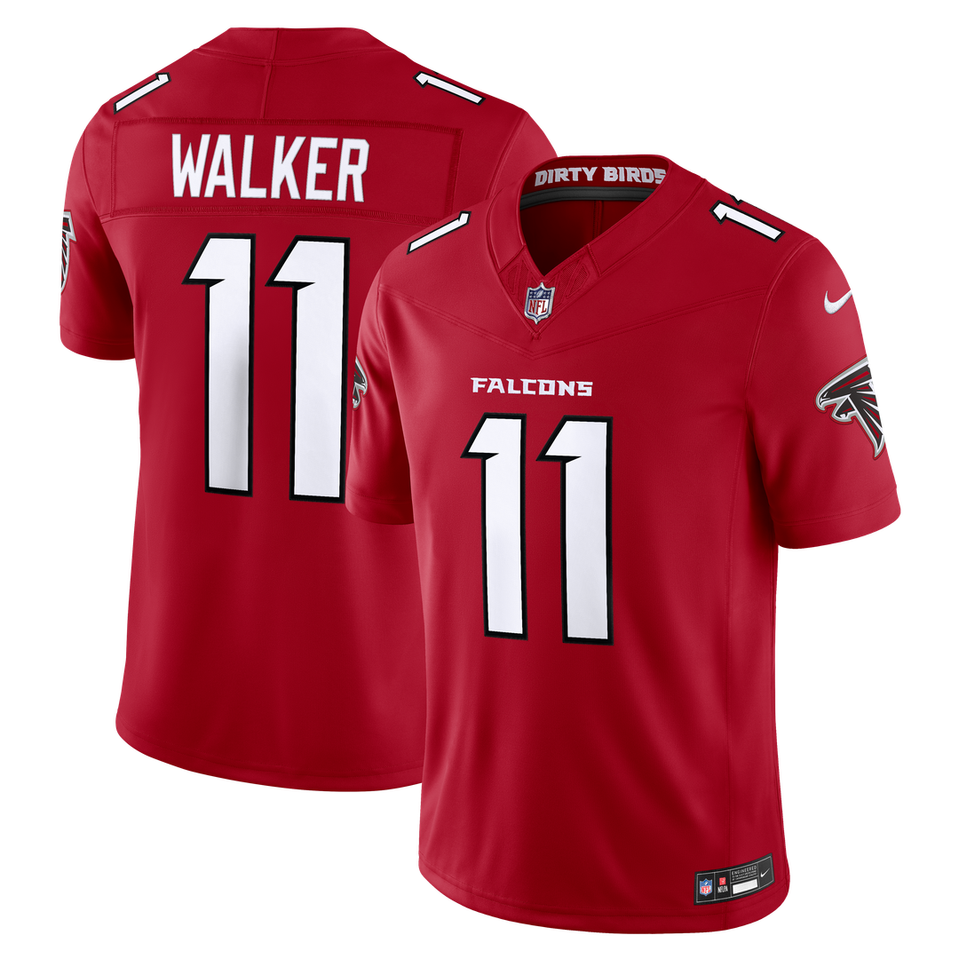 Jalon Walker Atlanta Falcons Vapor F.U.S.E. Stitched Limited Jersey - White