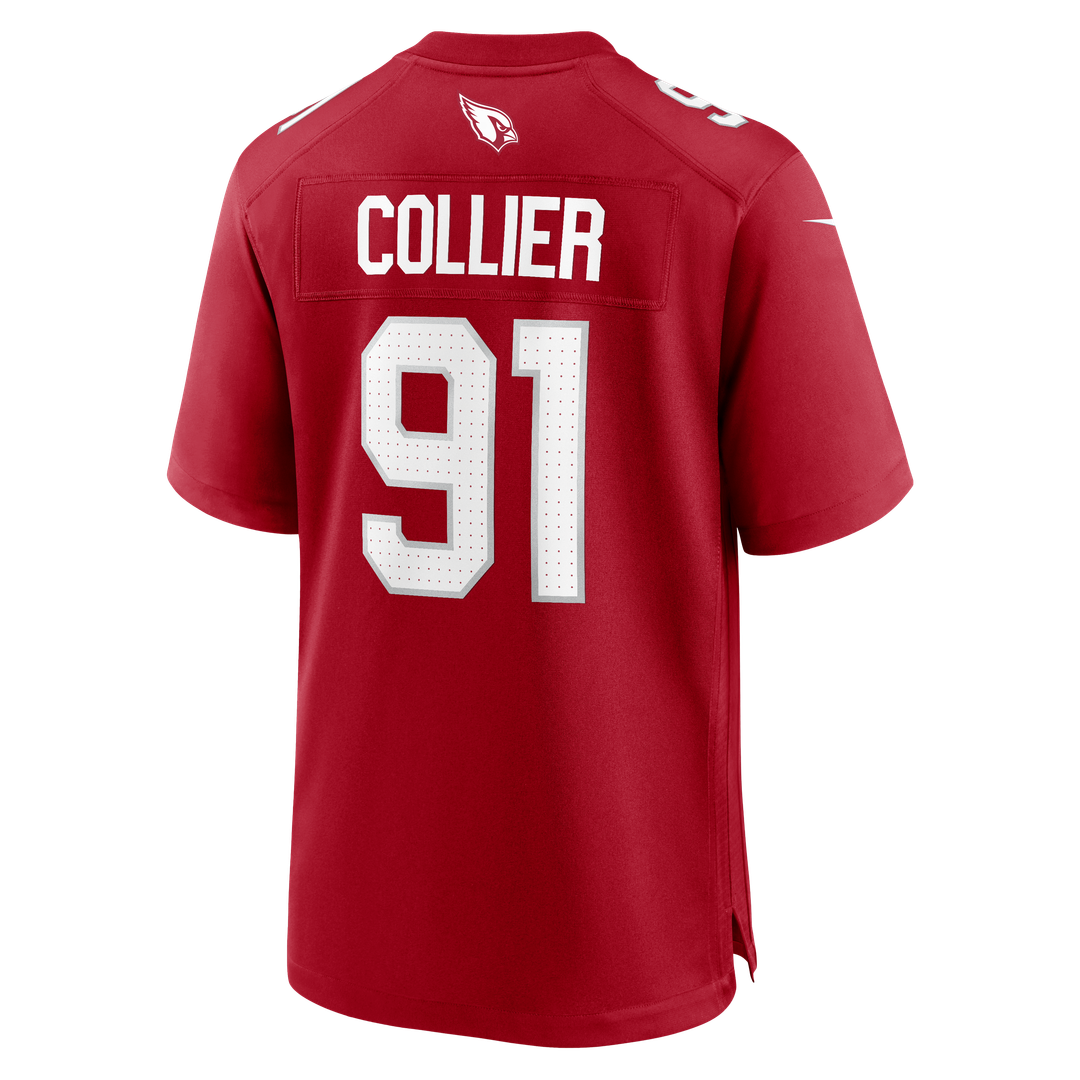 L.J. Collier Arizona Cardinals Team Game Jersey - Cardinal