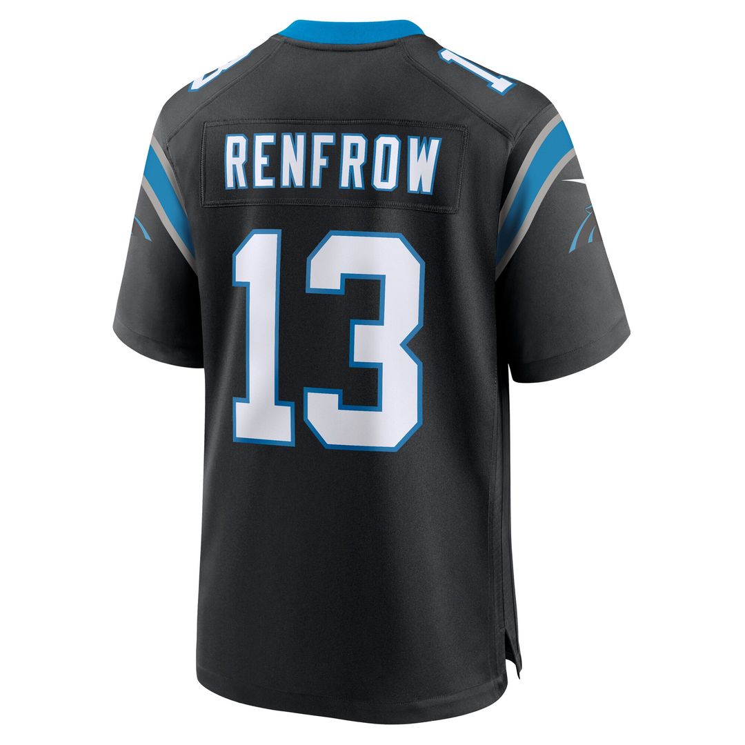 Hunter Renfrow Carolina Panthers Team Game Jersey - Black