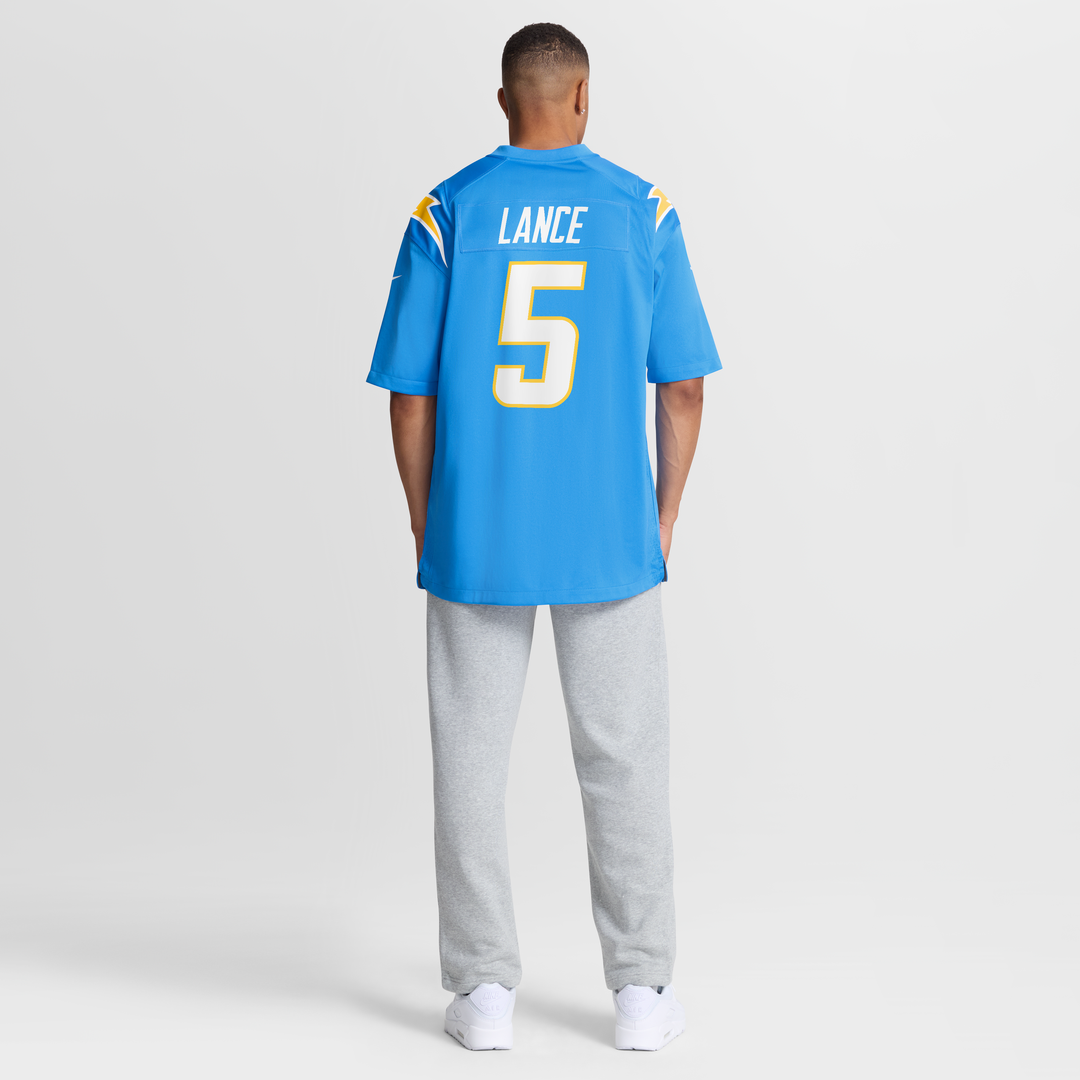 Trey Lance Los Angeles Chargers Team Game Jersey - Powder Blue