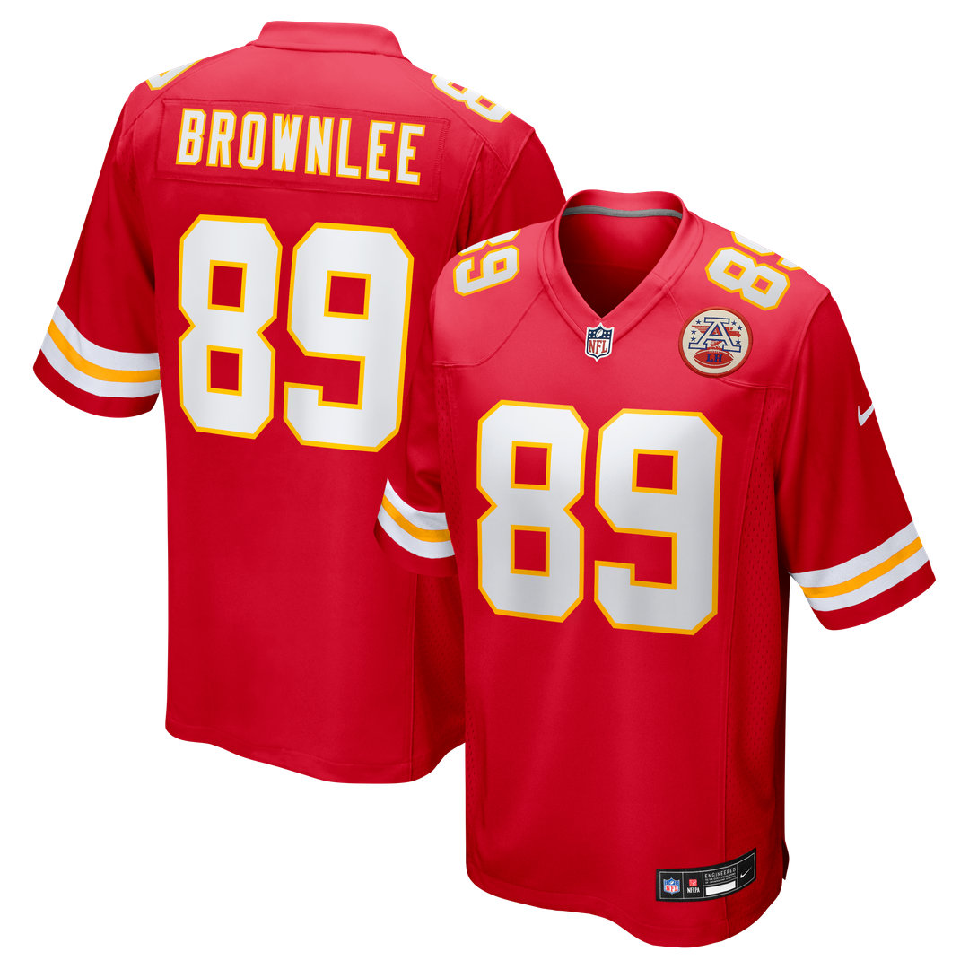 Jason Brownlee Kansas City Chiefs Team Game Jersey - Red