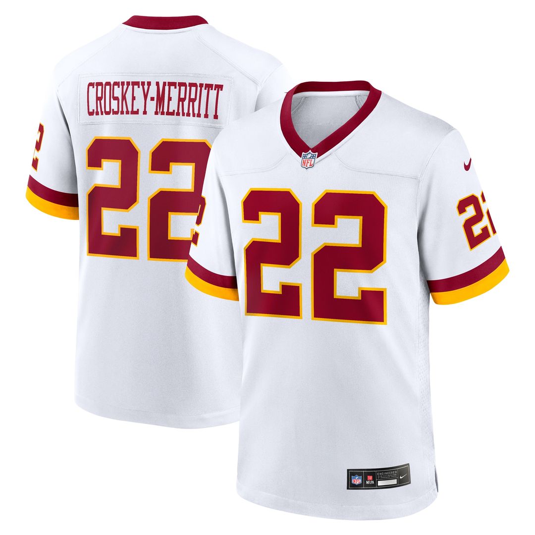 Jacory Croskey-Merritt Washington Commanders Game Super Bowl Era Jersey - White