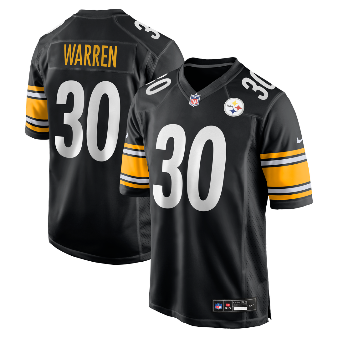 Jaylen Warren Pittsburgh Steelers Game Player Jersey - Black