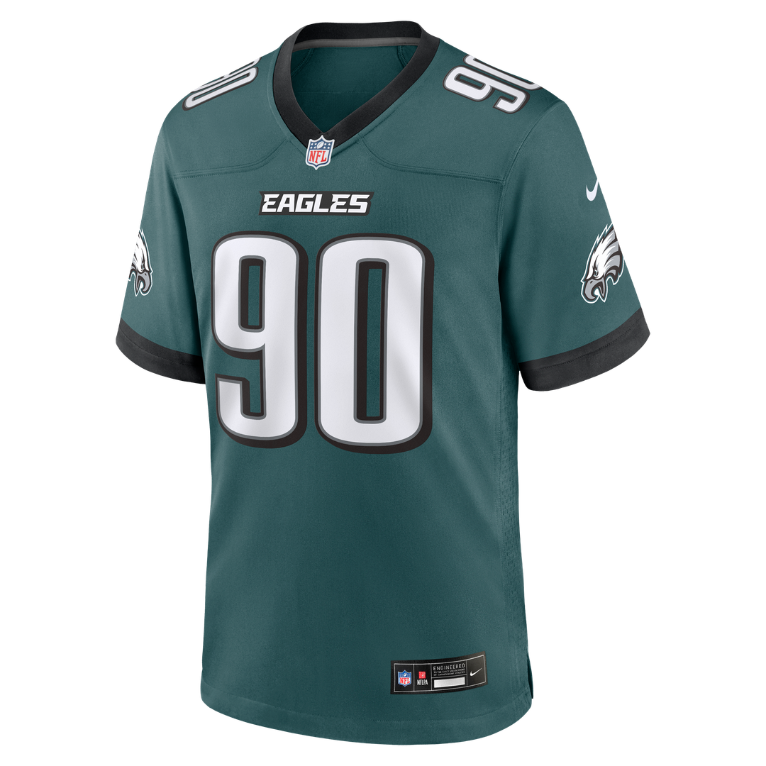 Davis Philadelphia Eagles Team Game Jersey - Midnight Green