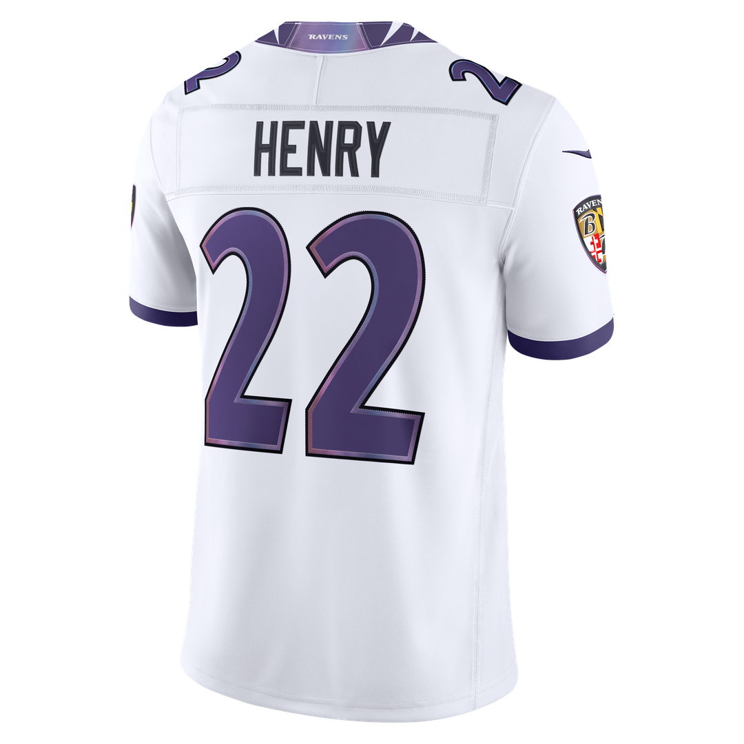 Derrick Henry Baltimore Ravens Vapor F.U.S.E. Stitched Limited Jersey - White