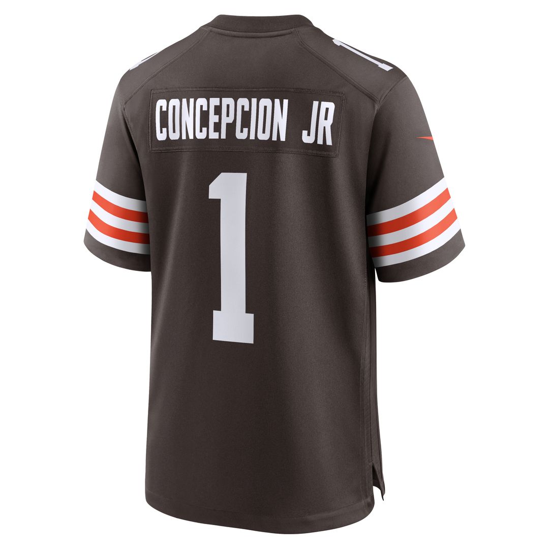 KC Concepcion Cleveland Browns 2026 NFL Draft First Round Pick No. 24 Team Game Jersey - Brown