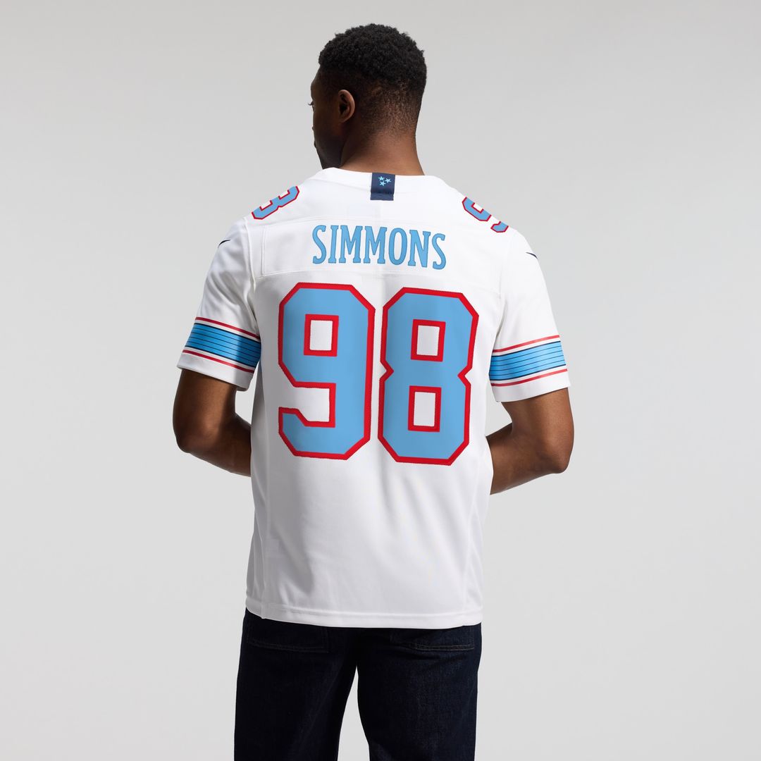 Jeffery Simmons Tennessee Titans Vapor F.U.S.E. Stitched Limited Jersey - White
