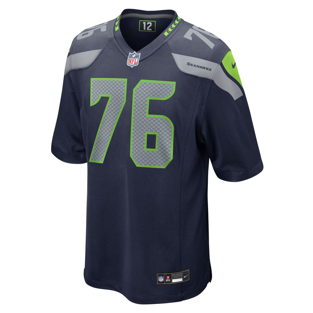 Grey Zabel Seattle Seahawks Team Game Jersey - College Navy