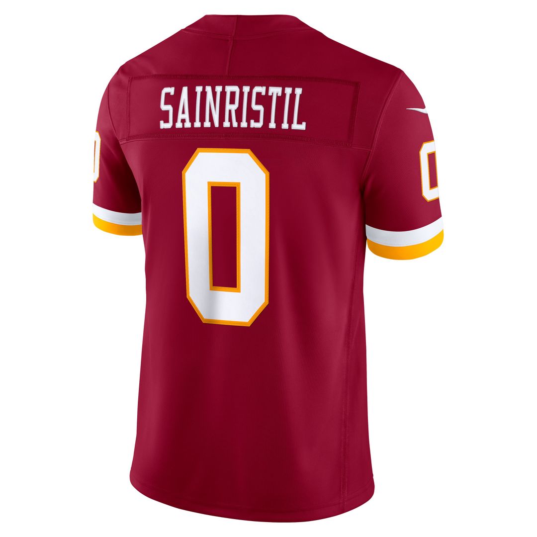 Mike Sainristil Washington Commanders Team Vapor F.U.S.E. Stitched Limited Jersey - Burgundy