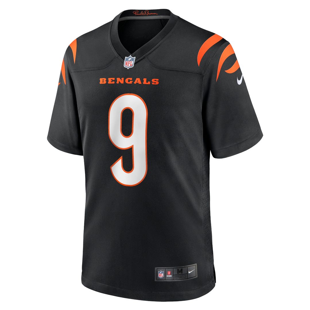 Joe Burrow Cincinnati Bengals Player Game Jersey - Black
