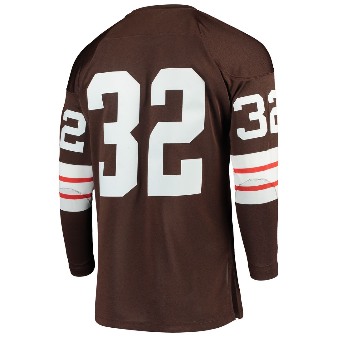 Jim Brown Cleveland Browns 1964 Authentic Throwback Retired Player Jersey - Brown