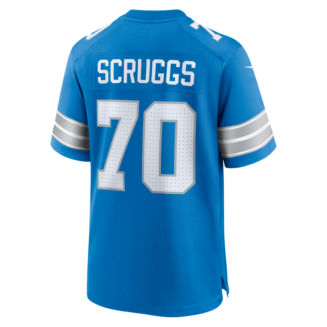 Juice Scruggs Detroit Lions Team Game Jersey - Blue