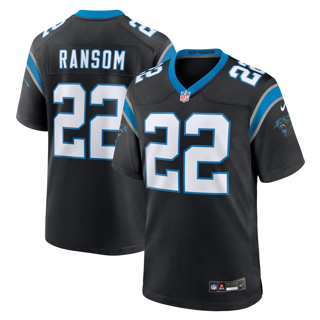 Lathan Ransom Carolina Panthers Team Game Jersey - Black