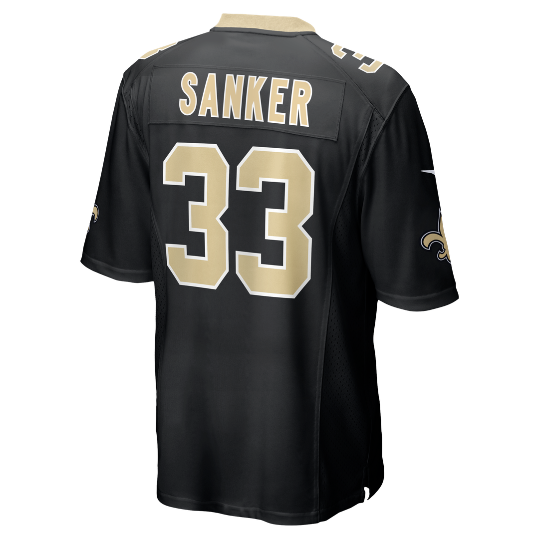 Jonas Sanker New Orleans Saints Team Game Jersey - Black