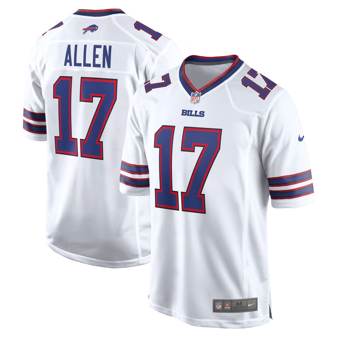 Josh Allen Buffalo Bills White Game Player Jersey - White
