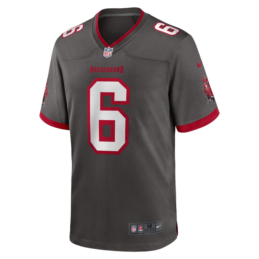 Baker Mayfield Tampa Bay Buccaneers Alternate Game Player Jersey - Pewter