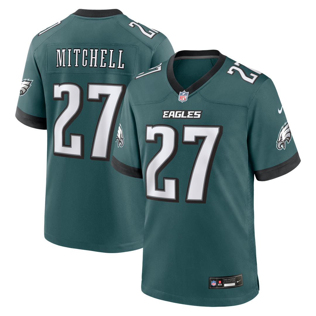 Quinyon Mitchell Philadelphia Eagles Alternate Game Jersey - Kelly Green