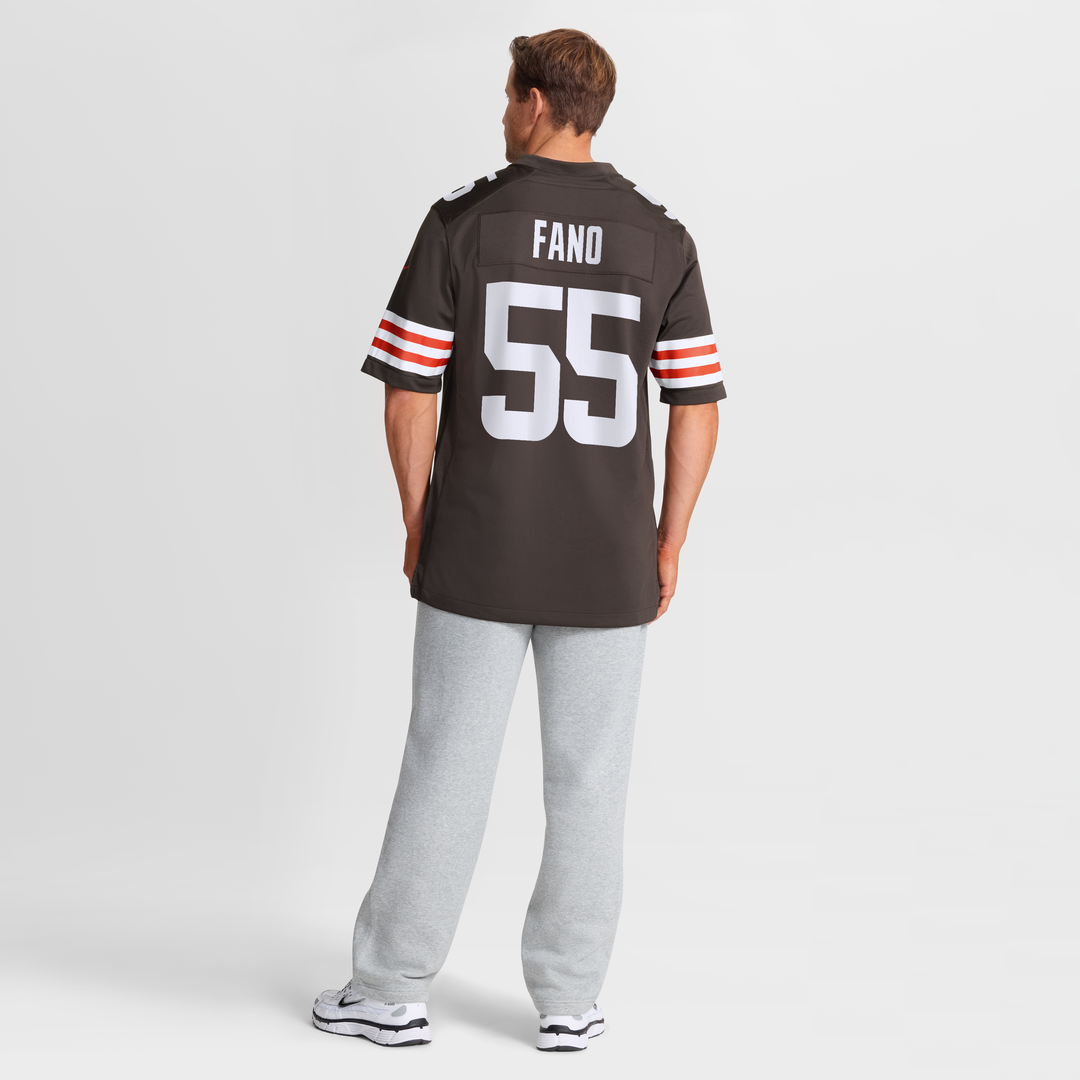 Cleveland Browns Spencer Fano 2026 NFL Draft First Round Pick No. 9 Team Game Jersey - Brown
