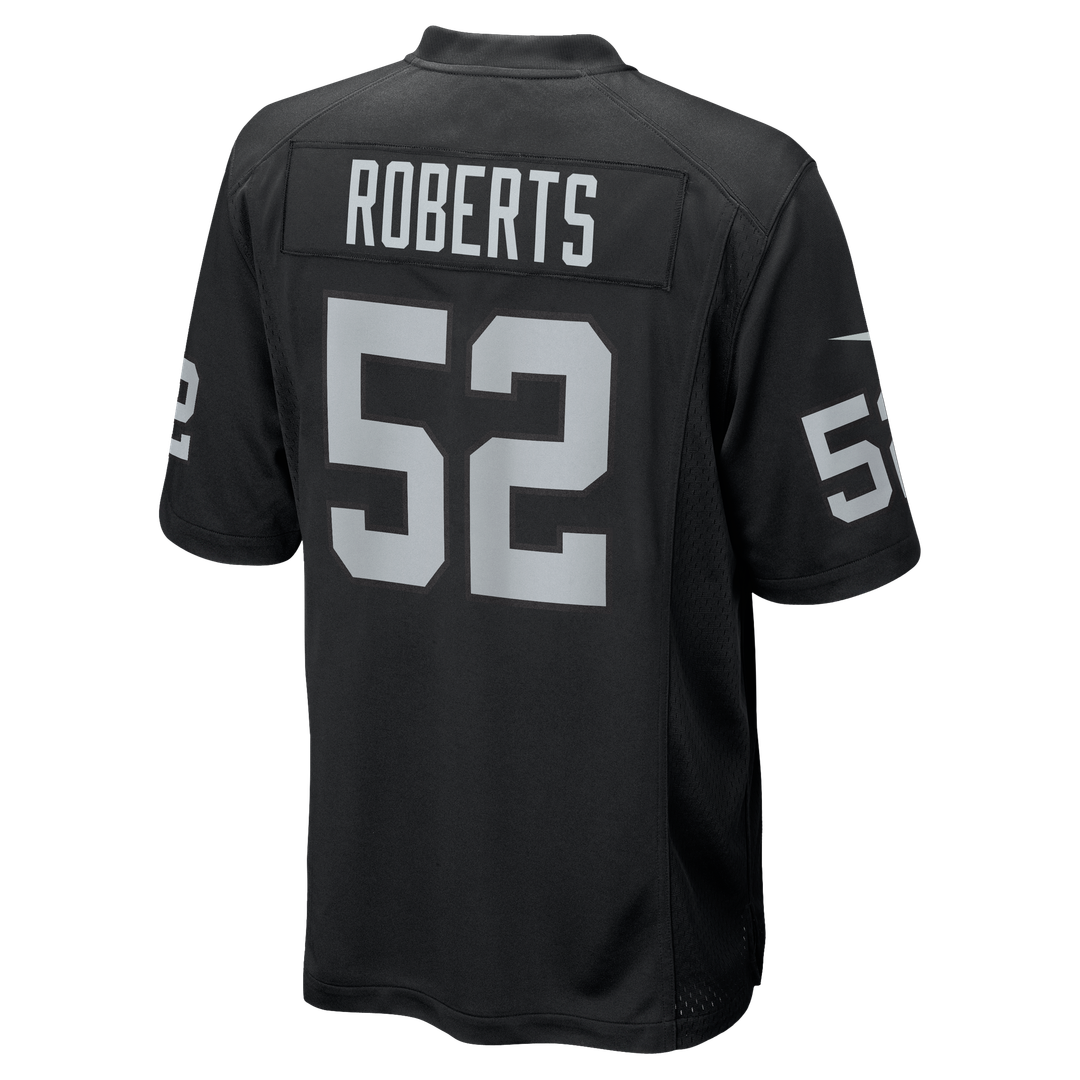 Elandon Roberts Las Vegas Raiders Team Game Jersey - Black