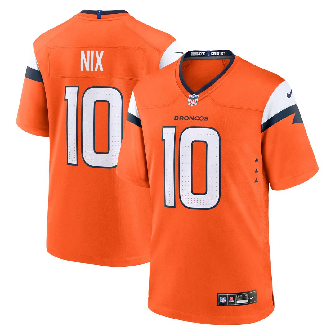Bo Nix Denver Broncos Alternate Game Jersey - Navy