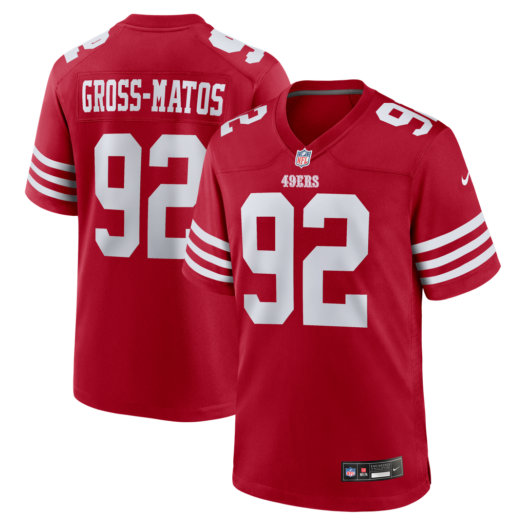 Yetur Gross-Matos San Francisco 49ers Team Game Jersey - Scarlet