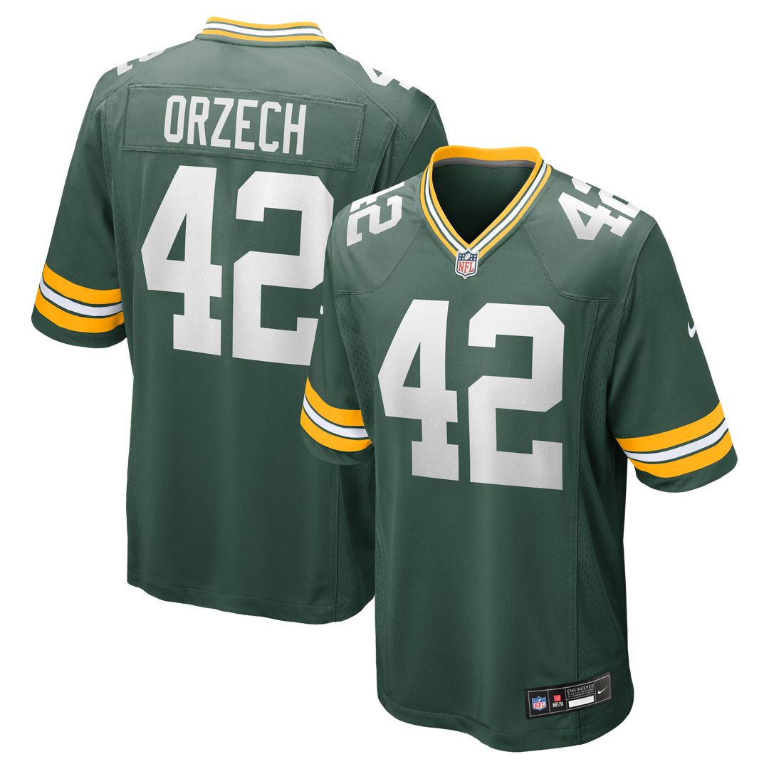 Matt Orzech Green Bay Packers Game Jersey - Green