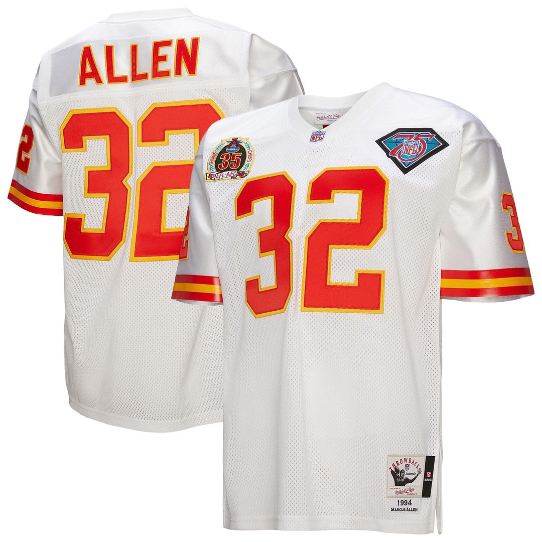 Marcus Allen Kansas City Chiefs 1994 Authentic Throwback Retired Player Jersey - White