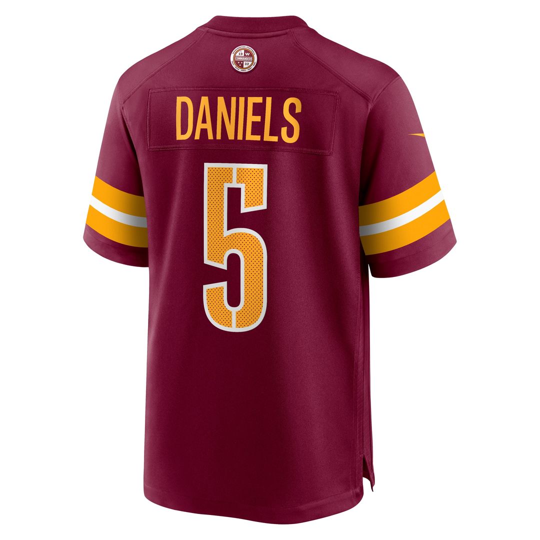 Jayden Daniels Washington Commanders Player Game Jersey - Burgundy