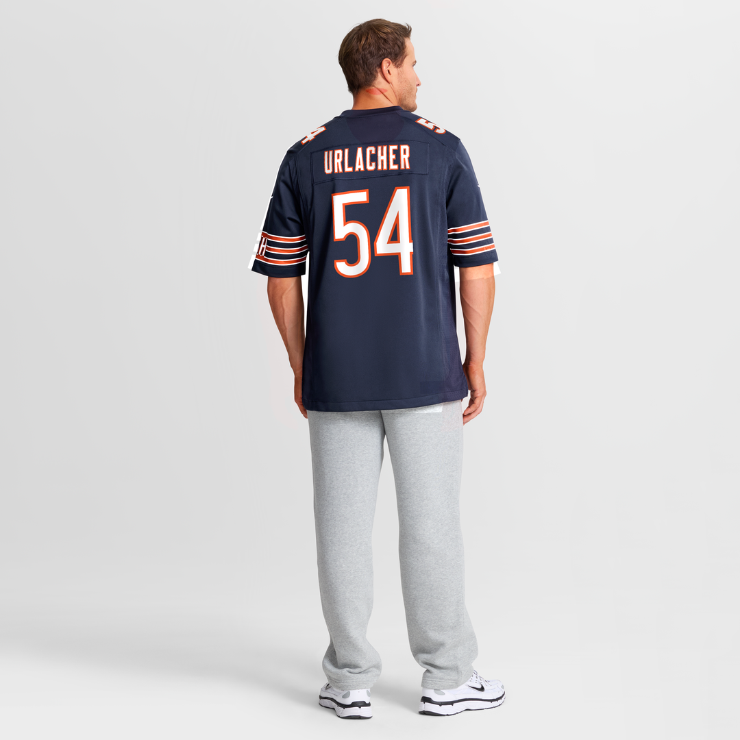 Brian Urlacher Chicago Bears Game Retired Player Jersey - Navy